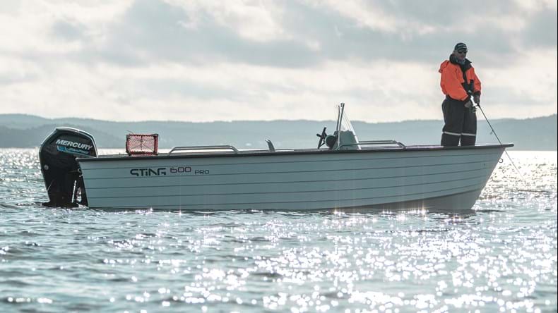 Laget for fiske i skandinaviske farvann. Utforsk Sting 600 Pro.